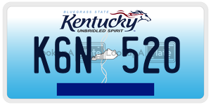 K6N520 license plate in Kentucky