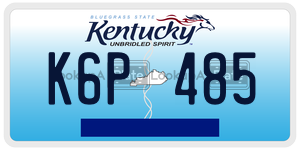 K6P485  license plate in KY