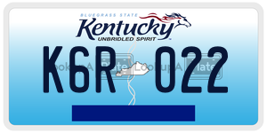 K6R022  license plate in KY