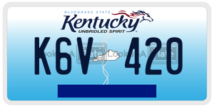 K6V420  license plate in KY