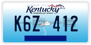 K6Z412  license plate in KY