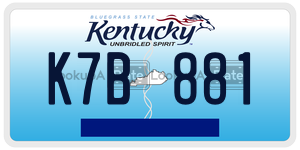 K7B881 license plate in Kentucky