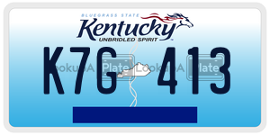 K7G413  license plate in KY
