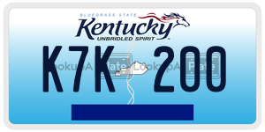 K7K200  license plate in KY
