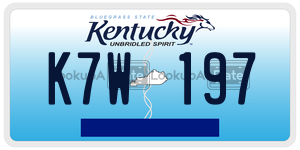 K7W197 license plate in Kentucky