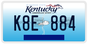 K8E884  license plate in KY