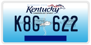 K8G622 license plate in Kentucky