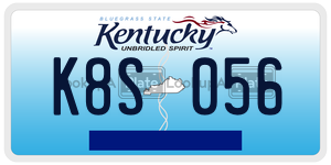 K8S056  license plate in KY