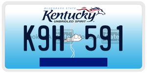 K9H591 license plate in Kentucky