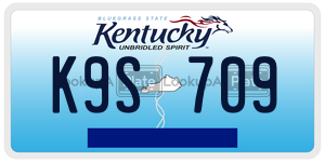 K9S709  license plate in KY