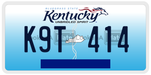 K9T414  license plate in KY