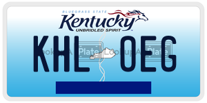 KHLOEG  license plate in KY