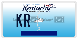 KR  license plate in KY