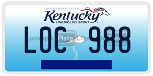 L0C988  license plate in KY