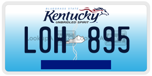 L0H895  license plate in KY