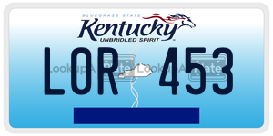 L0R453  license plate in KY