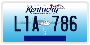 L1A786  license plate in KY