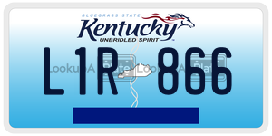 L1R866  license plate in KY