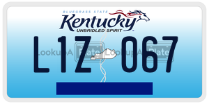 L1Z067  license plate in KY