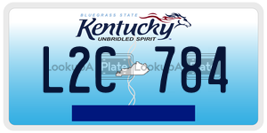 L2C784  license plate in KY