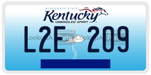L2E209  license plate in KY