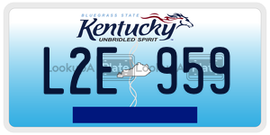 L2E959  license plate in KY