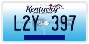 L2Y397  license plate in KY