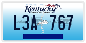 L3A767  license plate in KY