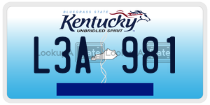 L3A981  license plate in KY