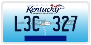 L3C327  license plate in KY