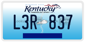 L3R837  license plate in KY