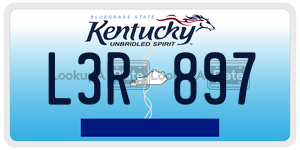 L3R897  license plate in KY