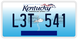 L3T541 license plate in Kentucky