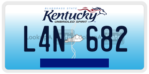 L4N682  license plate in KY