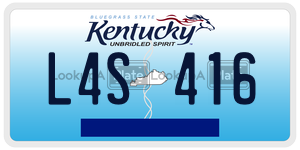 L4S416  license plate in KY