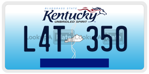 L4T350  license plate in KY