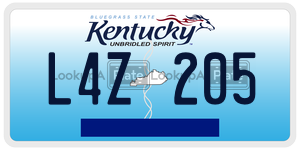 L4Z205  license plate in KY
