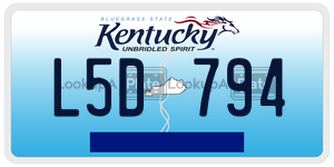 L5D794  license plate in KY