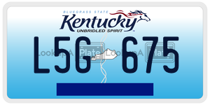L5G675  license plate in KY