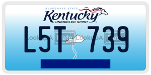 L5T739 license plate in Kentucky