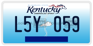 L5Y059  license plate in KY