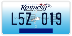 L5Z019  license plate in KY