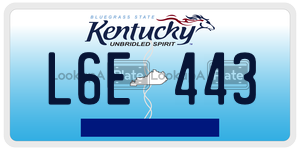 L6E443  license plate in KY