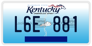 L6E881  license plate in KY