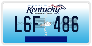 L6F486  license plate in KY