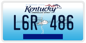 L6R486  license plate in KY