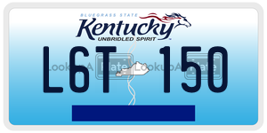 L6T150  license plate in KY