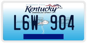 L6W904 license plate in Kentucky