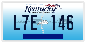 L7E146  license plate in KY