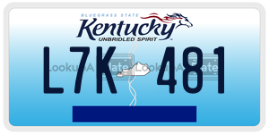 L7K481  license plate in KY